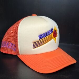 Phoenix Suns , Mitchell & Ness Orange and Purple Trucker Hat
